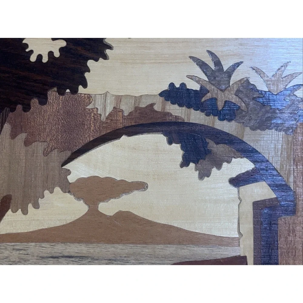 Stunning! Vintage Italian Marquetry Inlay Woodwork‎